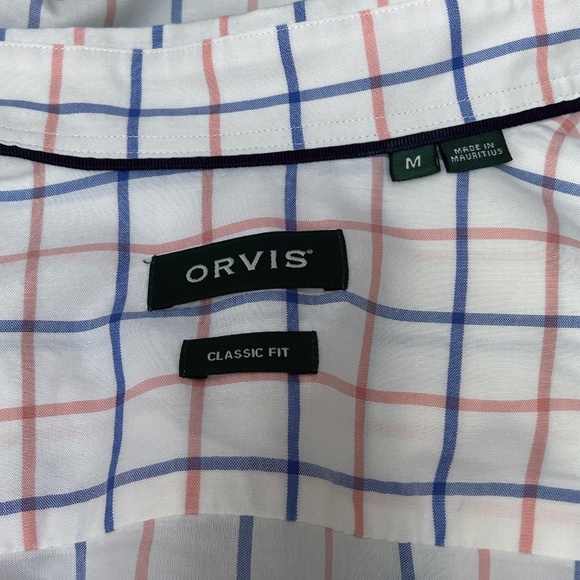 ORVIS Cotton Shirt Button Front Dress Classic Fit Window Pane Check NWOT - Picture 10 of 14